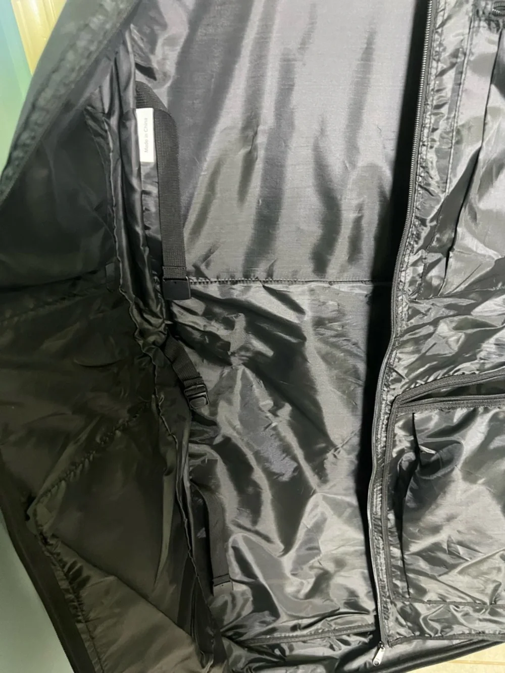 Black Hanging Garment Organizer - Travel Jacket & Coat Carrier